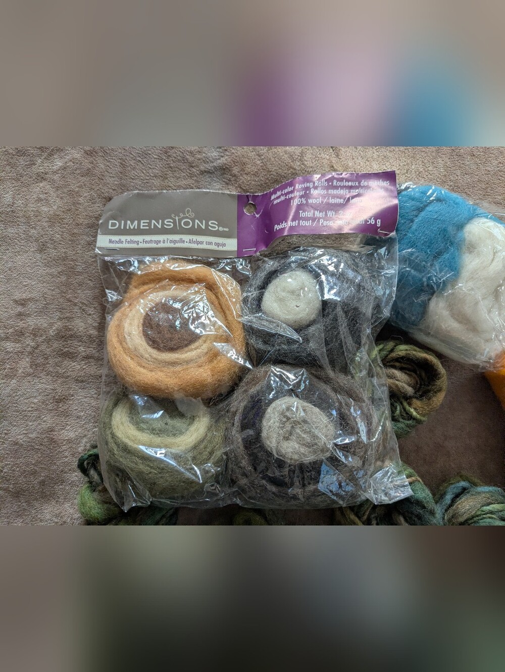 Felt Bundle Multi-Color Felted Wool Nesting Bowls - Neutral Earth Tones